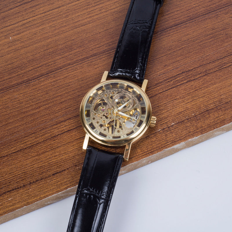 Classic Skeleton Mechanical Watch – Timeless Elegance with Visible Craftsmanship