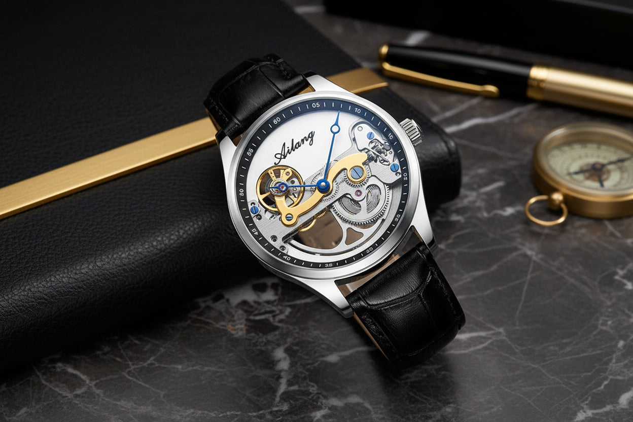 Automatic Mechanical Watch Creative Hollow Male Watch Generation Silicone Band Watch