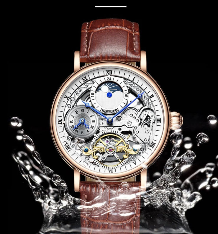 Men’s Automatic Mechanical Watch | Waterproof Skeleton Luxury Timepiece