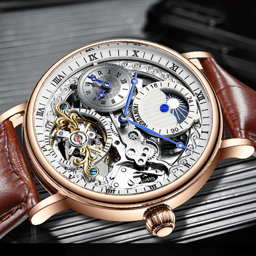Men’s Automatic Mechanical Watch | Waterproof Skeleton Luxury Timepiece