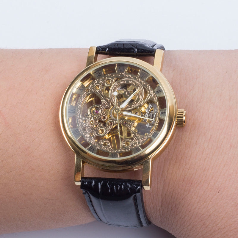 Classic Skeleton Mechanical Watch – Timeless Elegance with Visible Craftsmanship