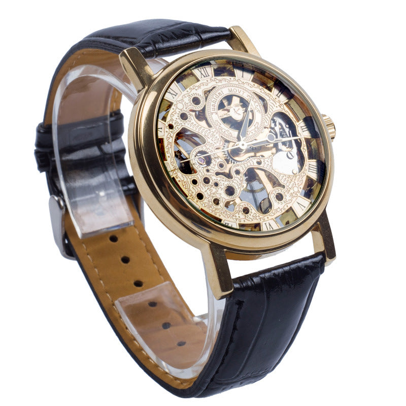 Classic Skeleton Mechanical Watch – Timeless Elegance with Visible Craftsmanship