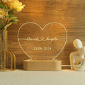 Romantic Heart LED Night Light Perfect Valentines Day Gift