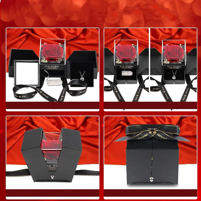 Eternal Preserved Flower Box Luxury Everlasting Rose Gift