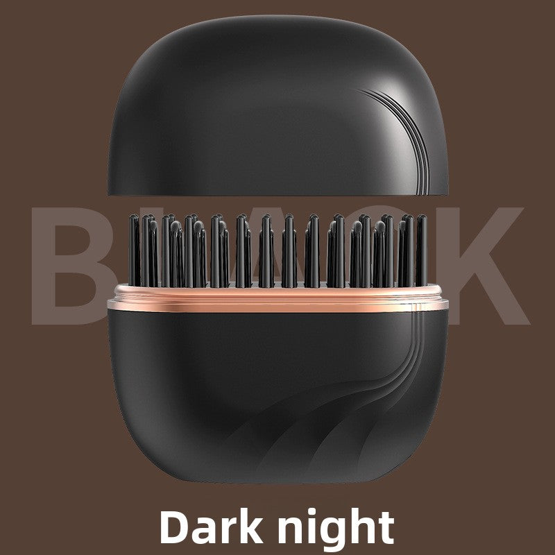 Mini Hair Straightening Comb Portable Heated Comb for Smooth Hair