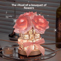 Warm Crystal Night Light Soft Ambient LED Bedside Lamp with Elegant Crystal Glow